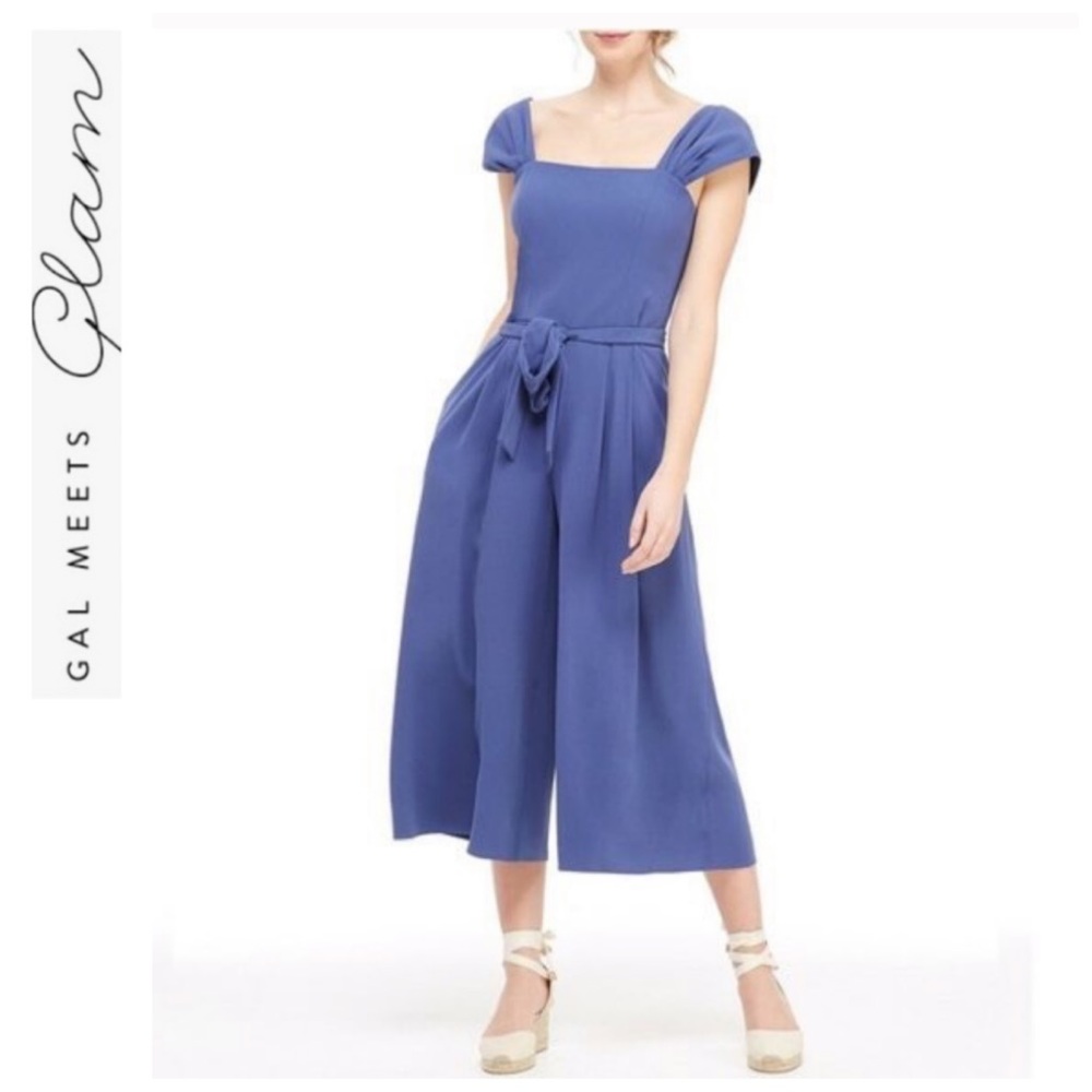 NWT GMG Veronica Cropped Wide Leg Jumpsuit
